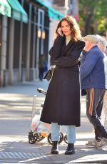 KATIE HOLMES Out in New York 10/15/2019