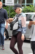 KATY PERRY Out with Her Poodle Nugget in Washington D.C. 10/13/2019