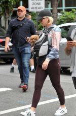 KATY PERRY Out with Her Poodle Nugget in Washington D.C. 10/13/2019