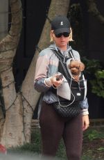 KATY PERRY Out with Her Poodle Nugget in Washington D.C. 10/13/2019