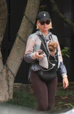 KATY PERRY Out with Her Poodle Nugget in Washington D.C. 10/13/2019