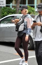 KATY PERRY Out with Her Poodle Nugget in Washington D.C. 10/13/2019