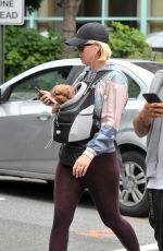 KATY PERRY Out with Her Poodle Nugget in Washington D.C. 10/13/2019