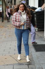KELLY BROOK Arrives at Heart Radio Show in London 10/18/2019