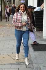 KELLY BROOK Arrives at Heart Radio Show in London 10/18/2019