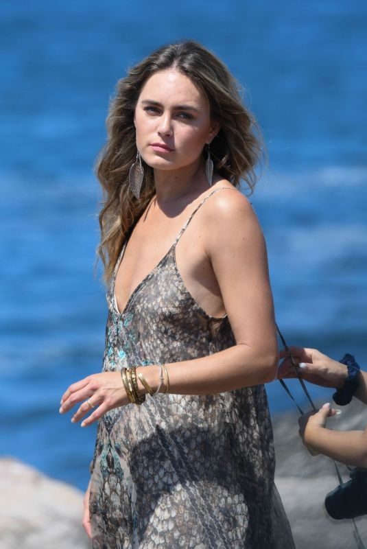 KENDAL SCHULER on the Set of a Photoshoot at Beach in Sydney 10/23/2019