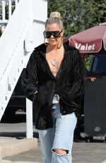 KHLOE KARDASHIAN and Scott Disick Out in Sherman Oaks 10/08/2019