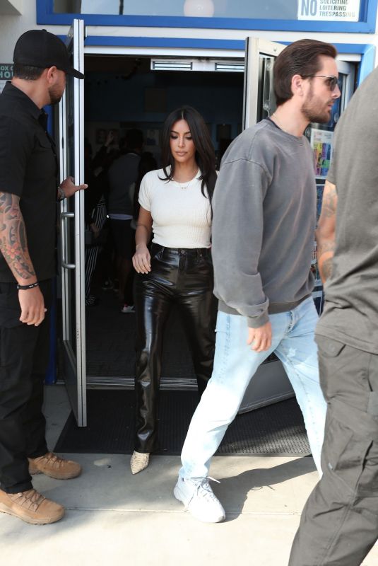 KIM AKRDASHIAN and Scott Disick Out in West Hollywood 10/29/2019