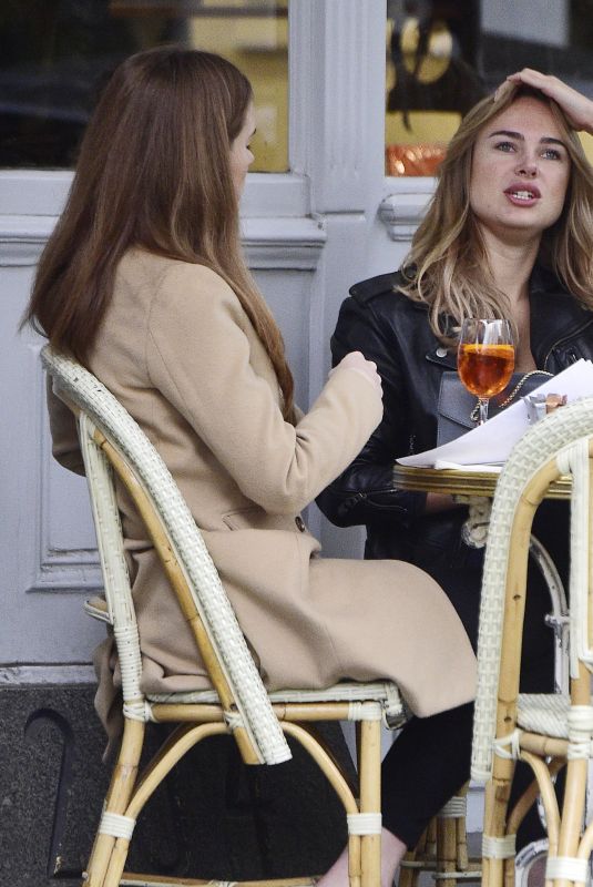 KIMBERLEY GARNER and ELLIE LYONS Out for Lunch in West London 10/08/2019