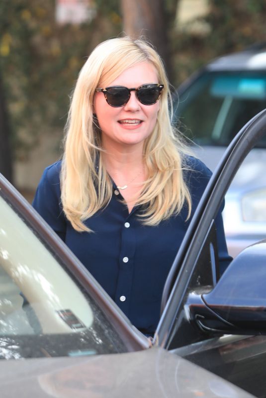 KIRSTEN DUNST Leaves Ago Restaurant in West Hollywood 10/16/2019