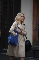 KRISTEN BELL on the Set of The Good Place at Cafe Terrace Les Deux Magots in Paris 09/30/2019
