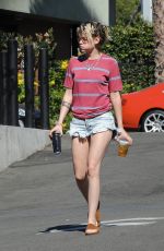 KRISTEN STEWART in Denim Cut Off Out in Los Angeles 10/12/2019