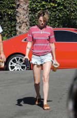 KRISTEN STEWART in Denim Cut Off Out in Los Angeles 10/12/2019