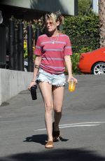KRISTEN STEWART in Denim Cut Off Out in Los Angeles 10/12/2019