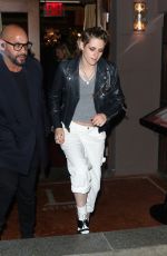 KRISTEN STEWART Leaves Saturday Night Live Cast Dinner in New York 10/29/2019