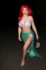KYLIE JENNER as Ariel from The Little Mermaid at Halloween Party in Beverly Hills 10/31/2019