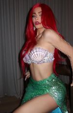 KYLIE JENNER as Ariel from The Little Mermaid at Halloween Party in Beverly Hills 10/31/2019