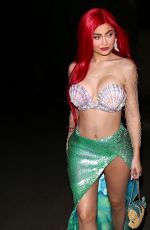 KYLIE JENNER as Ariel from The Little Mermaid at Halloween Party in Beverly Hills 10/31/2019