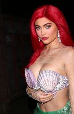 KYLIE JENNER as Ariel from The Little Mermaid at Halloween Party in Beverly Hills 10/31/2019
