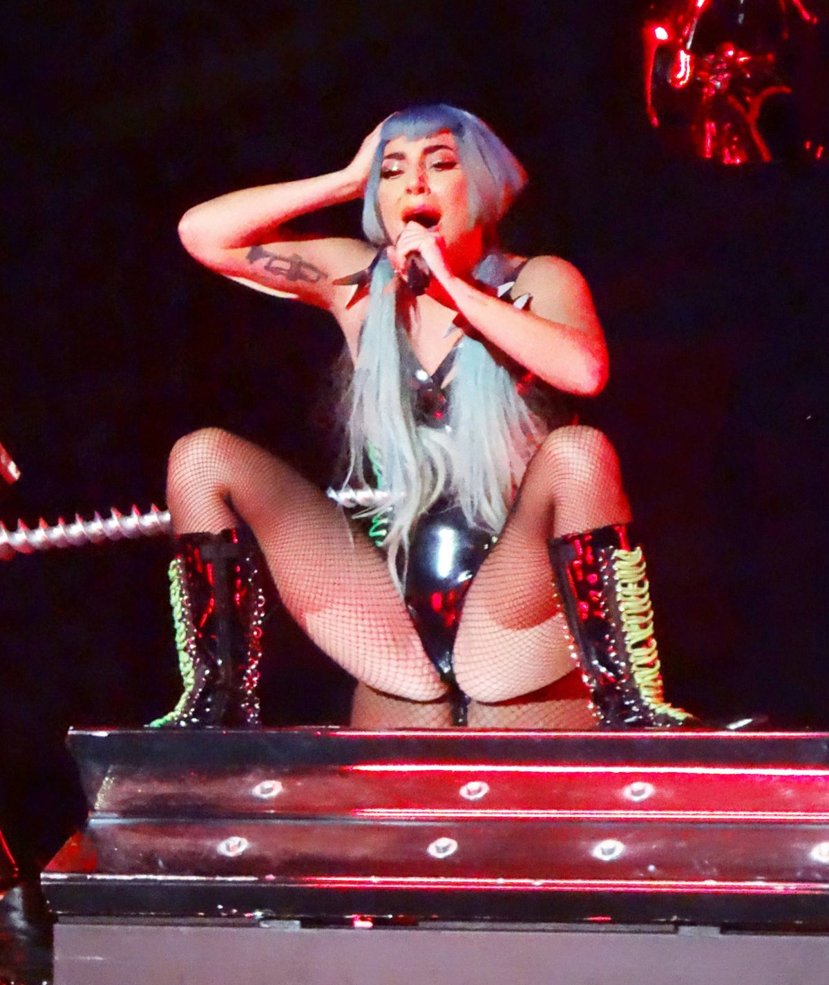 LADY GAGA Performs at Park MGM in Las Vegas 10/23/2019. 