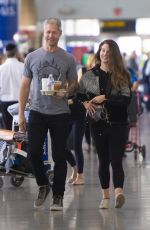 LANA DEL REY and Sean Larkin at JFK Airport in New York 10/25/2019