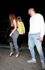 LARSA PIPPEN in Tights Denim at Hyde Nightclub in Los Angeles 10/16/2019
