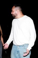 LARSA PIPPEN in Tights Denim at Hyde Nightclub in Los Angeles 10/16/2019