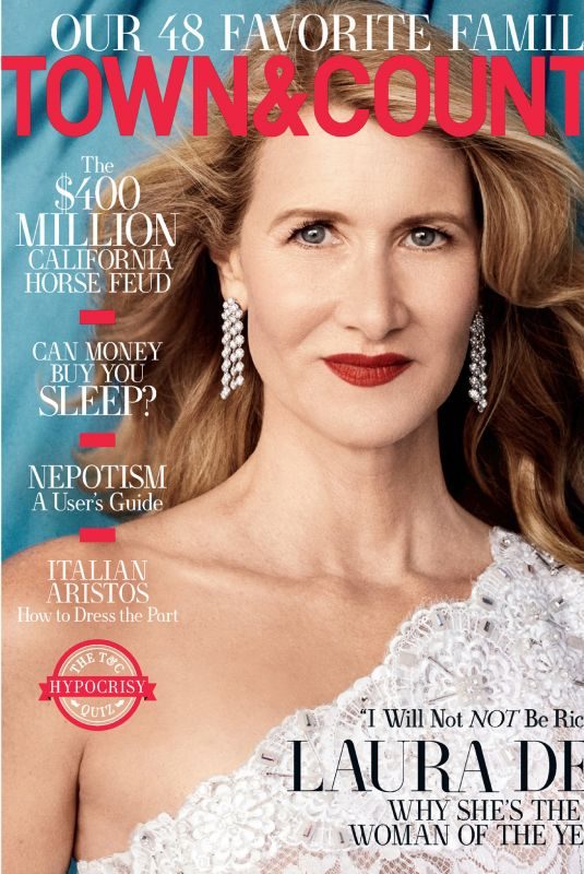 LAURA DERN in Town & Country Magazine, November 2019