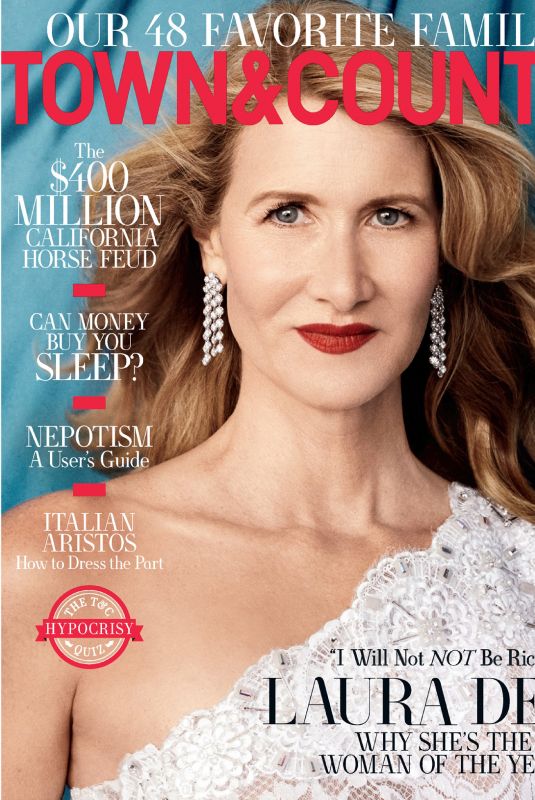 LAURA DERN in Town & Country Magazine, November 2019