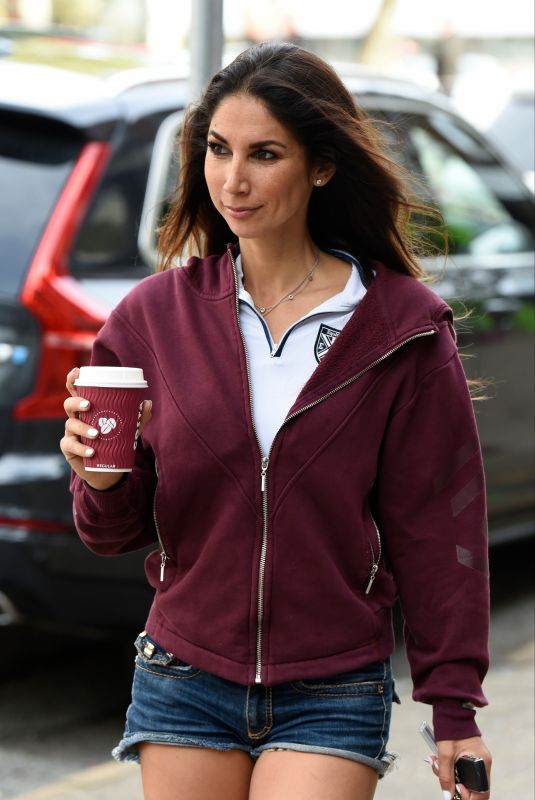 LEILANI DOWDING in Denim Shorts Out in Cheshire 10/20/2019