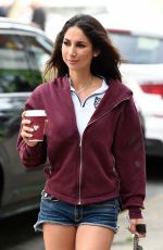 LEILANI DOWDING in Denim Shorts Out in Cheshire 10/20/2019