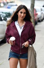 LEILANI DOWDING in Denim Shorts Out in Cheshire 10/20/2019