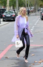 LEONIE HANNE Arrives at Atlein Show at Paris Fashion Week 09/26/2019