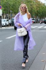 LEONIE HANNE Arrives at Atlein Show at Paris Fashion Week 09/26/2019