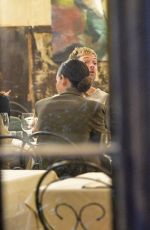 LILY ALDRIDGE and NAOMI SCOTT Out for Dinner in Rome 10/09/2019