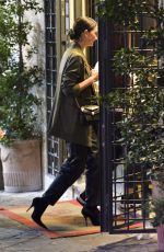 LILY ALDRIDGE and NAOMI SCOTT Out for Dinner in Rome 10/09/2019