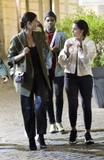 LILY ALDRIDGE and NAOMI SCOTT Out for Dinner in Rome 10/09/2019