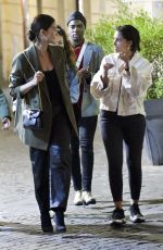 LILY ALDRIDGE and NAOMI SCOTT Out for Dinner in Rome 10/09/2019