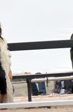 LILY COLLINS and ASHLEY PARK on the Set of Emily in Paris in Paris 10/07/2019