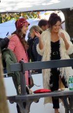 LILY COLLINS and ASHLEY PARK on the Set of Emily in Paris in Paris 10/07/2019