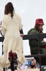 LILY COLLINS and ASHLEY PARK on the Set of Emily in Paris in Paris 10/07/2019