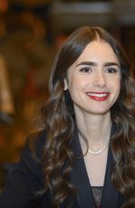 LILY COLLINS on the Set of Emily in Paris in Paris 09/27/2019