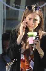 LILY COLLINS Out and About in West Hollywood 10/20/2019