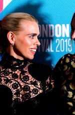 LILY JAMES and BILLIE PIPER at Rare Beasts Premiere at 63rd BFI London Film Festival 10/10/2019