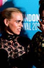 LILY JAMES and BILLIE PIPER at Rare Beasts Premiere at 63rd BFI London Film Festival 10/10/2019