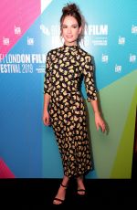 LILY JAMES and BILLIE PIPER at Rare Beasts Premiere at 63rd BFI London Film Festival 10/10/2019