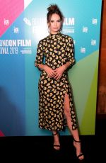 LILY JAMES and BILLIE PIPER at Rare Beasts Premiere at 63rd BFI London Film Festival 10/10/2019