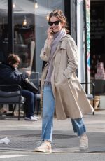 LILY JAMES Out in Ladbroke Grove in London 10/10/2019