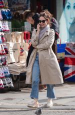 LILY JAMES Out in Ladbroke Grove in London 10/10/2019