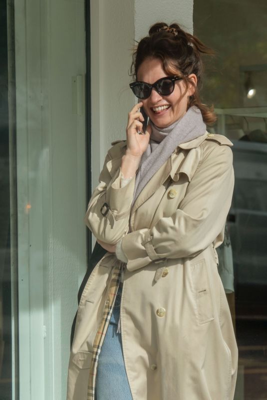 LILY JAMES Out in Ladbroke Grove in London 10/10/2019